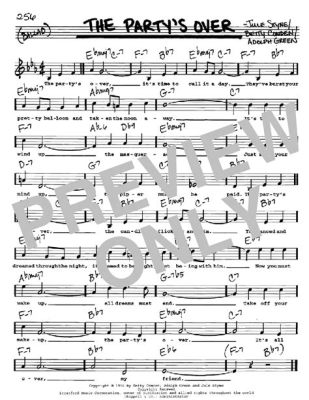 When the Party's Over Sheet Music: Reflections on an Evening's End